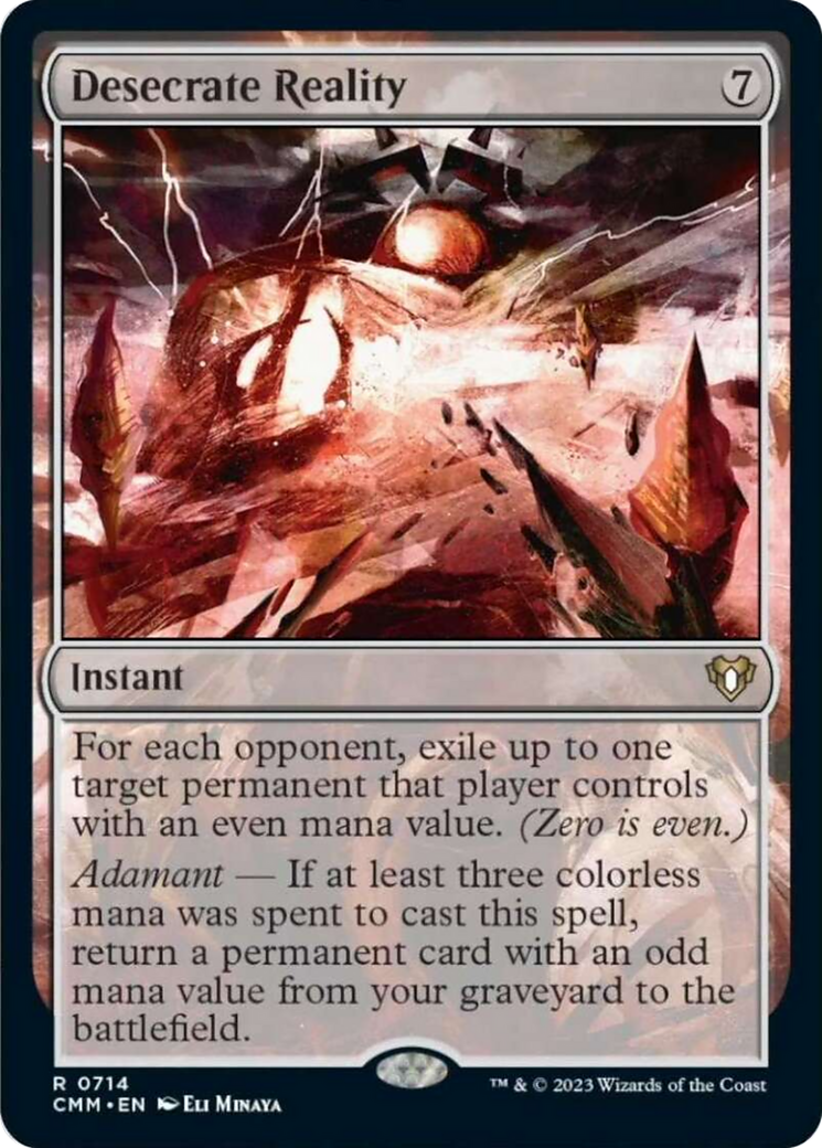 Desecrate Reality [Commander Masters] | Dragon's Lair Comics and Fantasy Houston TX