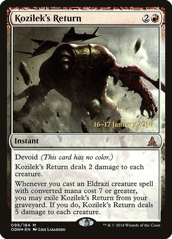 Kozilek's Return [Oath of the Gatewatch Prerelease Promos] | Dragon's Lair Comics and Fantasy Houston TX