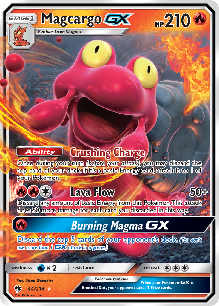 Magcargo GX (44/214) [Sun & Moon: Lost Thunder] | Dragon's Lair Comics and Fantasy Houston TX