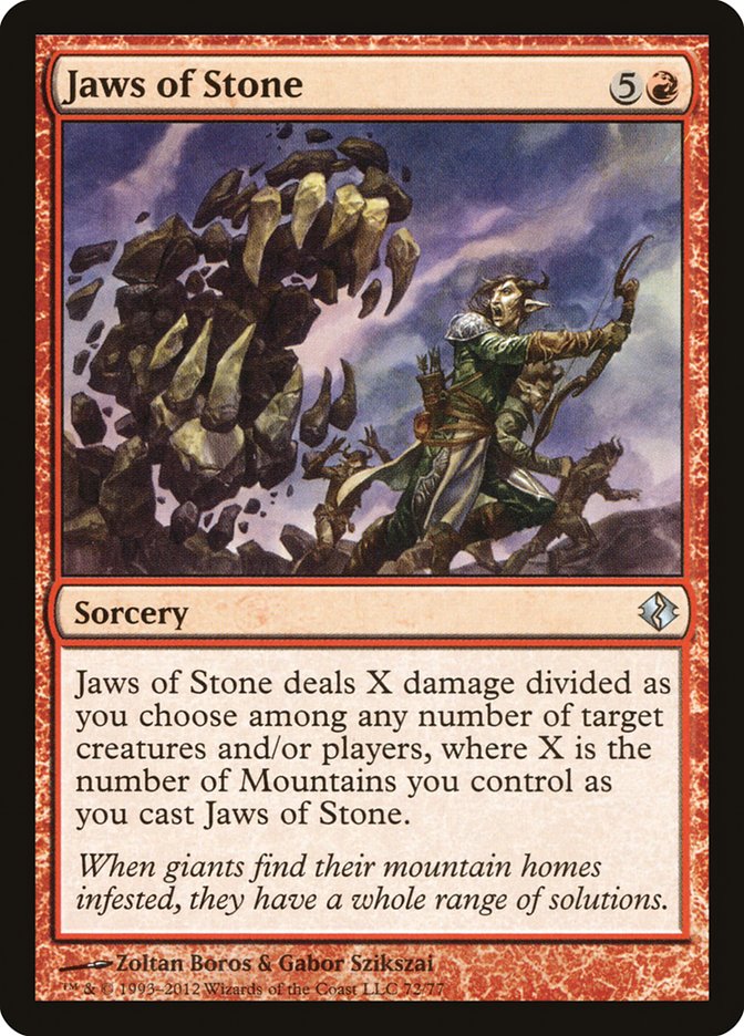 Jaws of Stone [Duel Decks: Venser vs. Koth] | Dragon's Lair Comics and Fantasy Houston TX