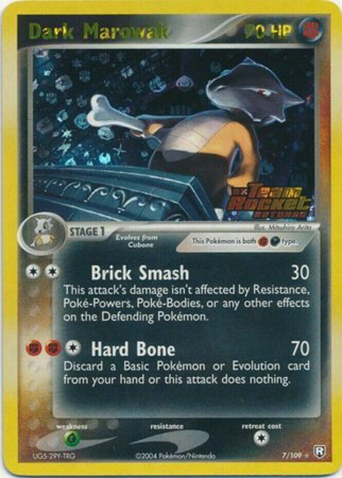 Dark Marowak (7/109) (Stamped) [EX: Team Rocket Returns] | Dragon's Lair Comics and Fantasy Houston TX