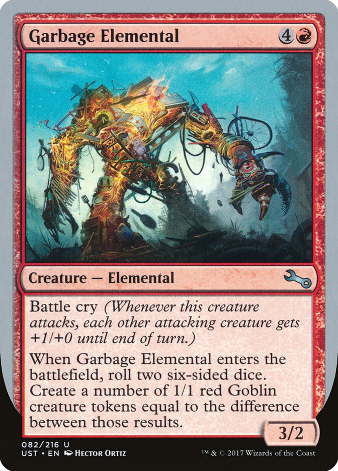 Garbage Elemental (3/2 Creature) [Unstable] | Dragon's Lair Comics and Fantasy Houston TX
