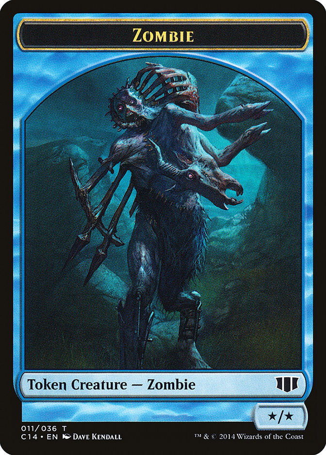 Ape // Zombie (011/036) Double-Sided Token [Commander 2014 Tokens] | Dragon's Lair Comics and Fantasy Houston TX