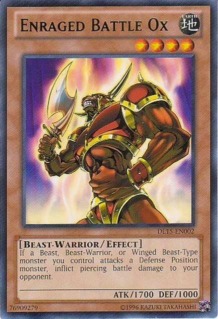 Enraged Battle Ox (Green) [DL15-EN002] Rare | Dragon's Lair Comics and Fantasy Houston TX