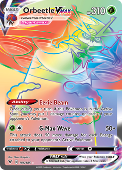 Orbeetle VMAX (186/185) [Sword & Shield: Vivid Voltage] | Odin's Place