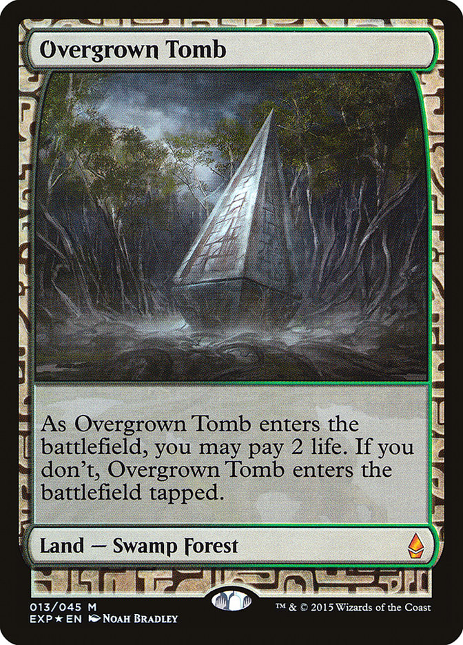 Overgrown Tomb [Zendikar Expeditions] | Dragon's Lair Comics and Fantasy Houston TX