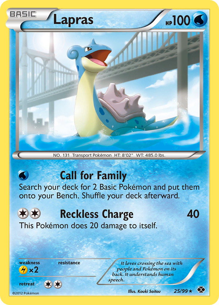 Lapras (25/99) [Black & White: Next Destinies] | Dragon's Lair Comics and Fantasy Houston TX