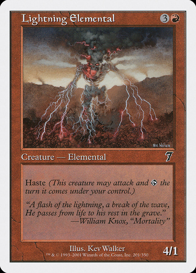 Lightning Elemental [Seventh Edition] | Dragon's Lair Comics and Fantasy Houston TX