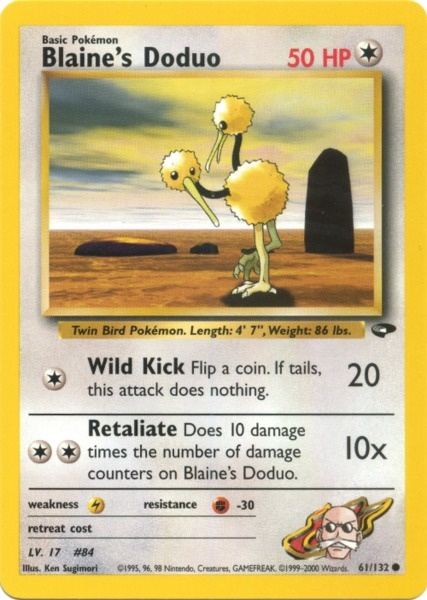 Blaine's Doduo (61/132) [Gym Challenge Unlimited] | Dragon's Lair Comics and Fantasy Houston TX