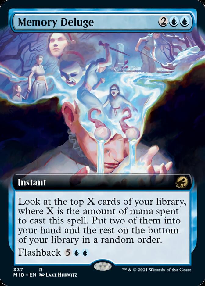 Memory Deluge (Extended Art) [Innistrad: Midnight Hunt] | Dragon's Lair Comics and Fantasy Houston TX