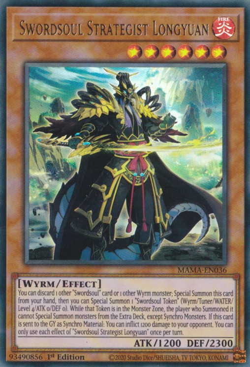 Swordsoul Strategist Longyuan [MAMA-EN036] Ultra Rare | Dragon's Lair Comics and Fantasy Houston TX