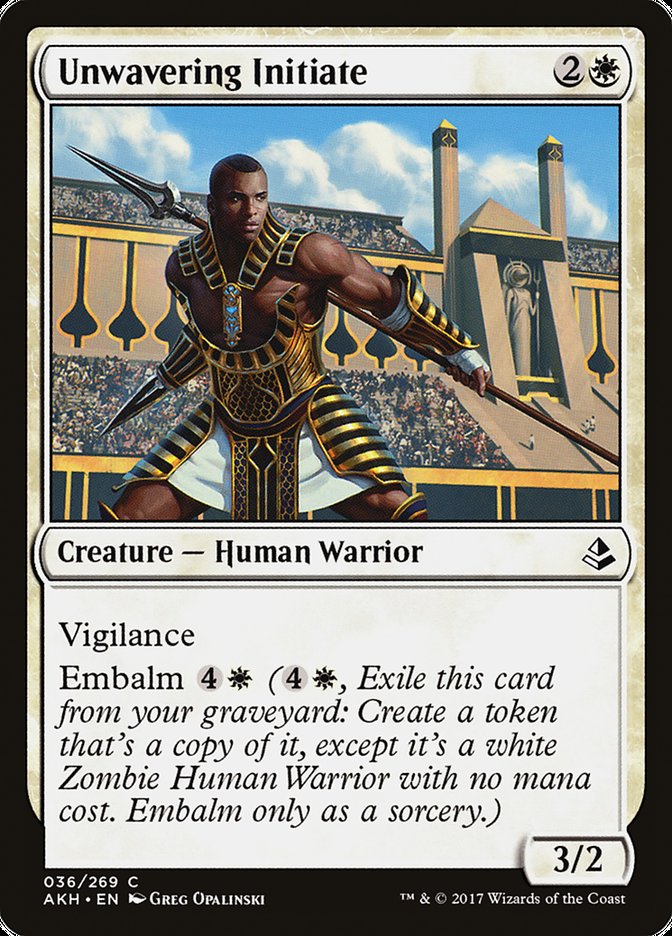 Unwavering Initiate [Amonkhet] | Dragon's Lair Comics and Fantasy Houston TX