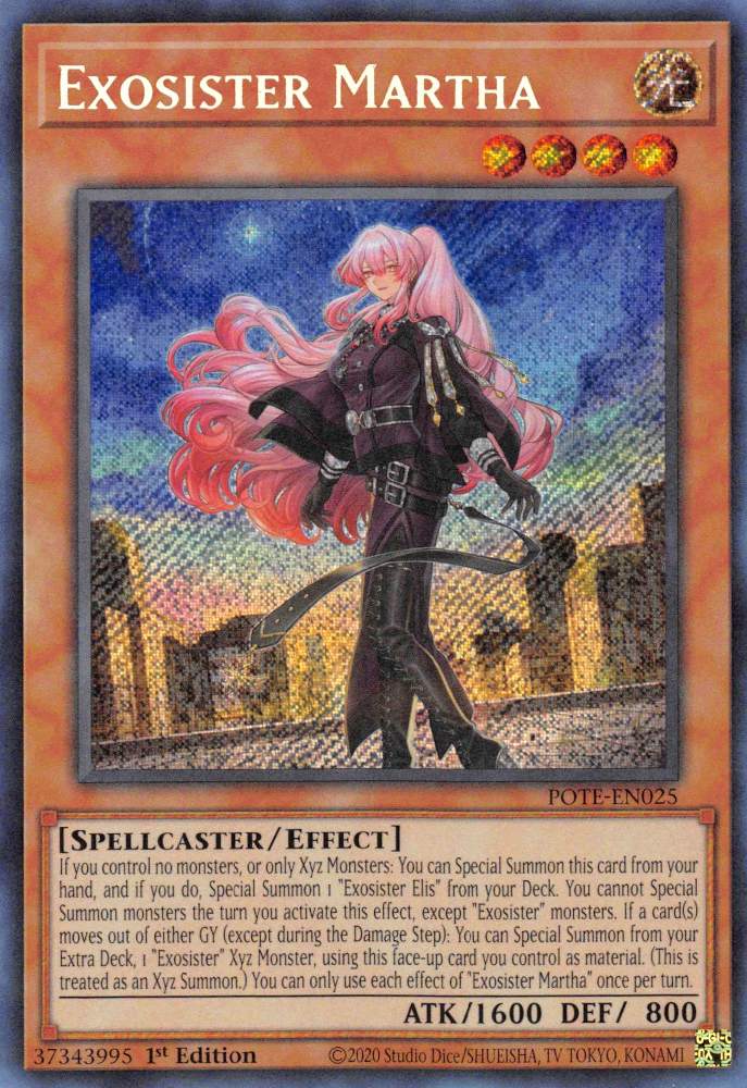 Exosister Martha [POTE-EN025] Secret Rare | Dragon's Lair Comics and Fantasy Houston TX