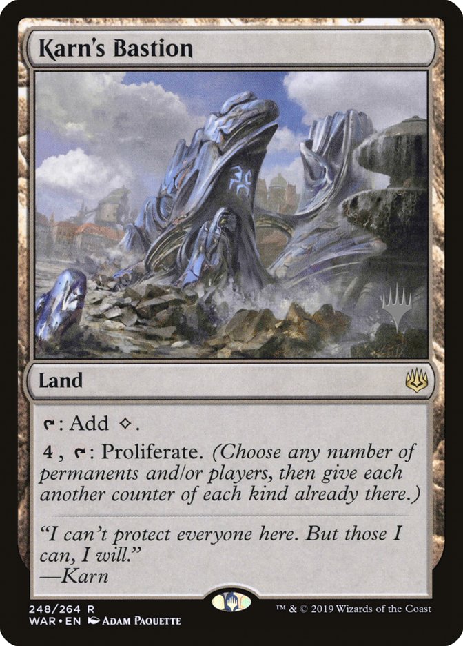 Karn's Bastion (Promo Pack) [War of the Spark Promos] | Dragon's Lair Comics and Fantasy Houston TX