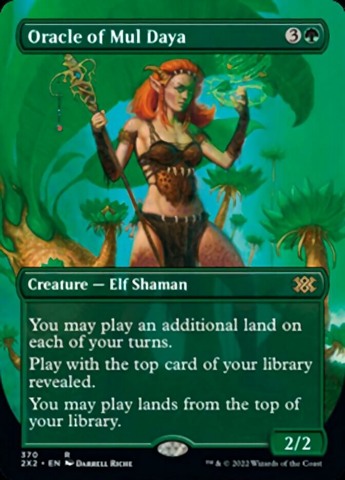 Oracle of Mul Daya (Borderless Alternate Art) [Double Masters 2022] | Dragon's Lair Comics and Fantasy Houston TX