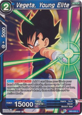 Vegeta, Young Elite (DB3-032) [Giant Force] | Dragon's Lair Comics and Fantasy Houston TX