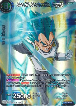 One-Hit Destruction Vegeta (P-001) [Promotion Cards] | Dragon's Lair Comics and Fantasy Houston TX