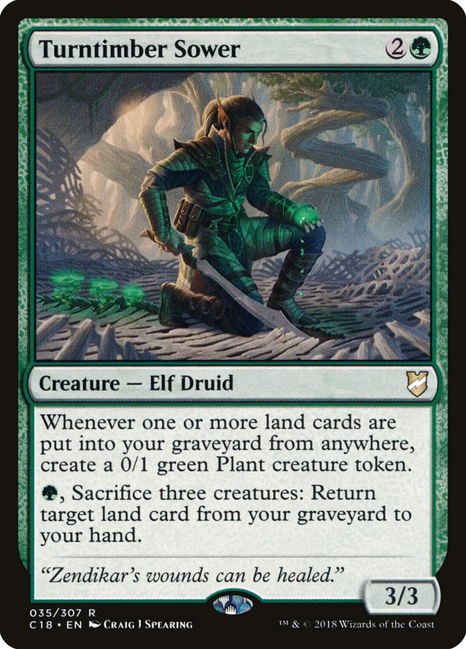 Turntimber Sower [Commander 2018] | Dragon's Lair Comics and Fantasy Houston TX