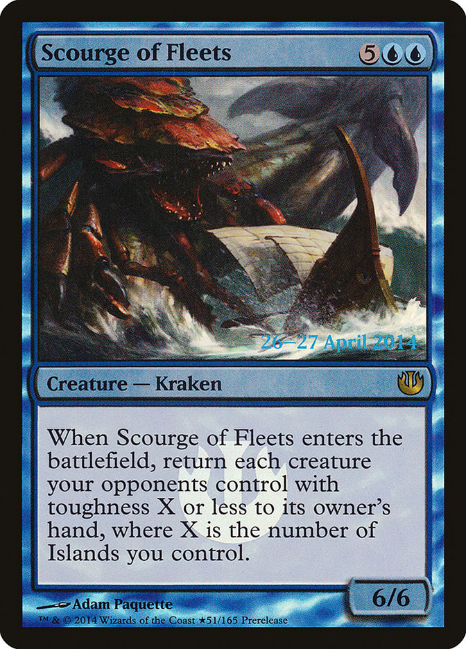 Scourge of Fleets [Journey into Nyx Prerelease Promos] | Dragon's Lair Comics and Fantasy Houston TX