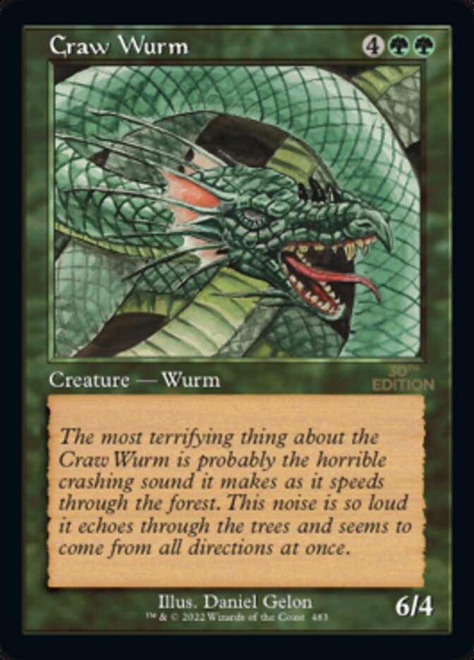 Craw Wurm (Retro) [30th Anniversary Edition] | Dragon's Lair Comics and Fantasy Houston TX