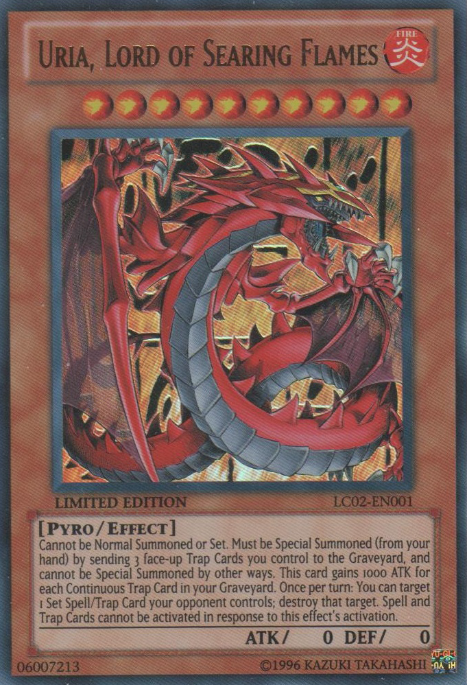 Uria, Lord of Searing Flames [LC02-EN001] Ultra Rare | Dragon's Lair Comics and Fantasy Houston TX