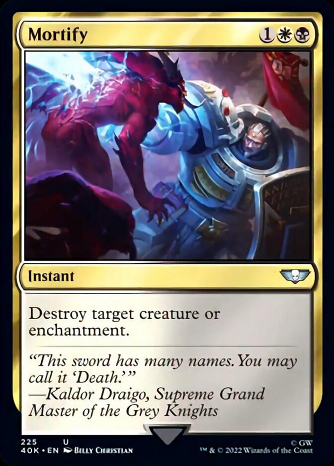 Mortify (Surge Foil) [Warhammer 40,000] | Dragon's Lair Comics and Fantasy Houston TX