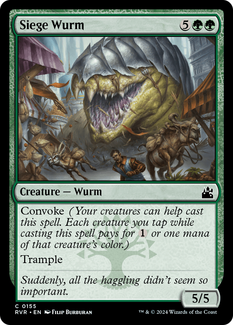 Siege Wurm [Ravnica Remastered] | Dragon's Lair Comics and Fantasy Houston TX