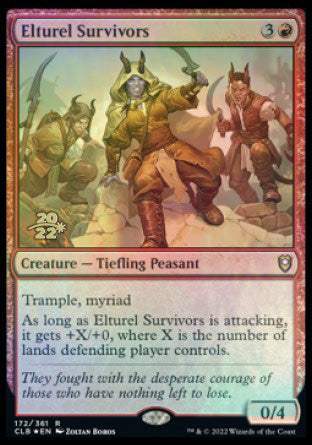 Elturel Survivors [Commander Legends: Battle for Baldur's Gate Prerelease Promos] | Dragon's Lair Comics and Fantasy Houston TX
