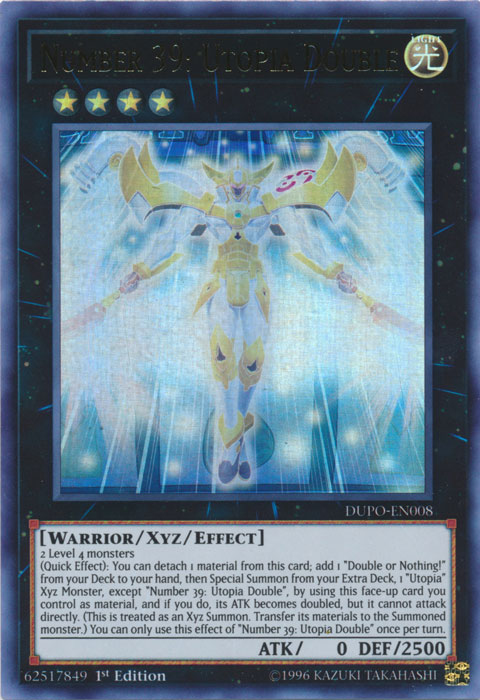Number 39: Utopia Double [DUPO-EN008] Ultra Rare | Dragon's Lair Comics and Fantasy Houston TX