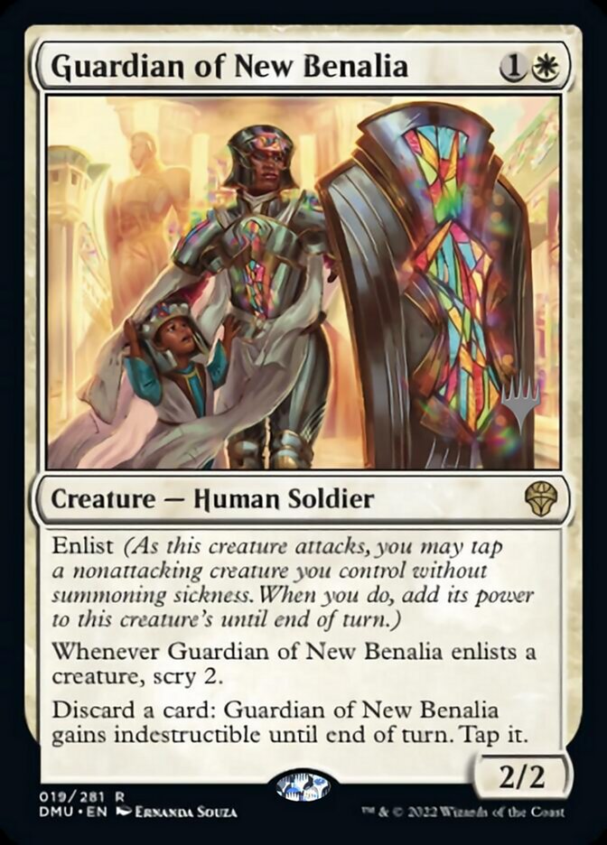 Guardian of New Benalia (Promo Pack) [Dominaria United Promos] | Dragon's Lair Comics and Fantasy Houston TX