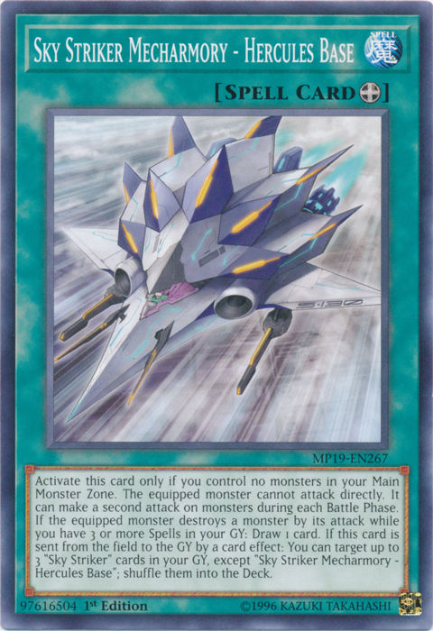 Sky Striker Mecharmory - Hercules Base [MP19-EN267] Common | Dragon's Lair Comics and Fantasy Houston TX
