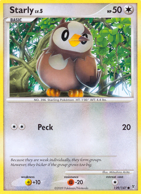 Starly (129/147) [Platinum: Supreme Victors] | Dragon's Lair Comics and Fantasy Houston TX
