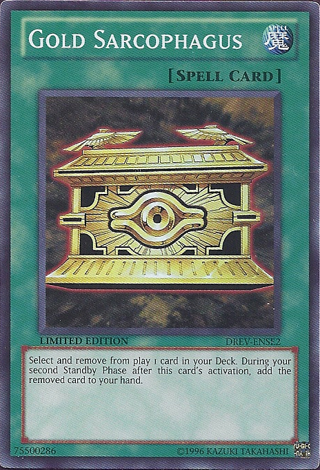 Gold Sarcophagus [DREV-ENSE2] Super Rare | Dragon's Lair Comics and Fantasy Houston TX
