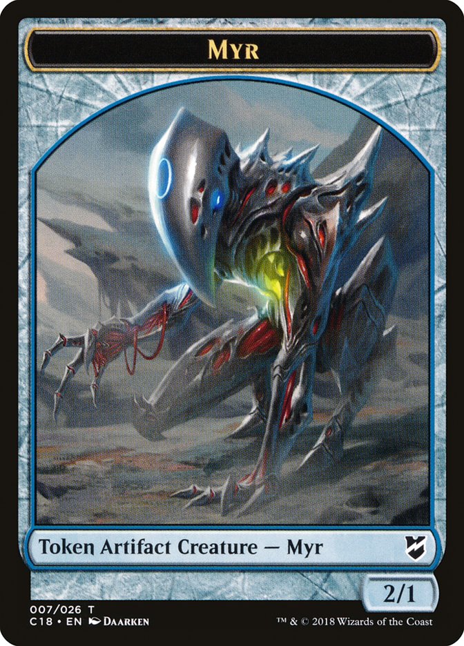 Myr Token (007/026) [Commander 2018 Tokens] | Dragon's Lair Comics and Fantasy Houston TX
