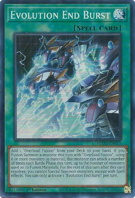 Evolution End Burst [MAZE-EN015] Super Rare | Dragon's Lair Comics and Fantasy Houston TX