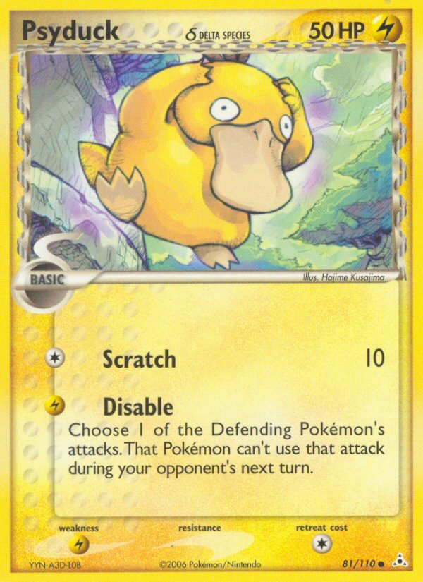 Psyduck (81/110) (Delta Species) [EX: Holon Phantoms] | Dragon's Lair Comics and Fantasy Houston TX