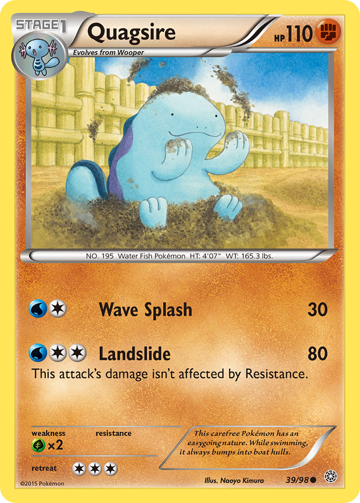 Quagsire (39/98) [XY: Ancient Origins] | Dragon's Lair Comics and Fantasy Houston TX
