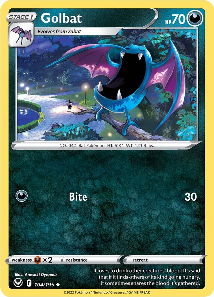 Golbat (104/195) [Sword & Shield: Silver Tempest] | Dragon's Lair Comics and Fantasy Houston TX