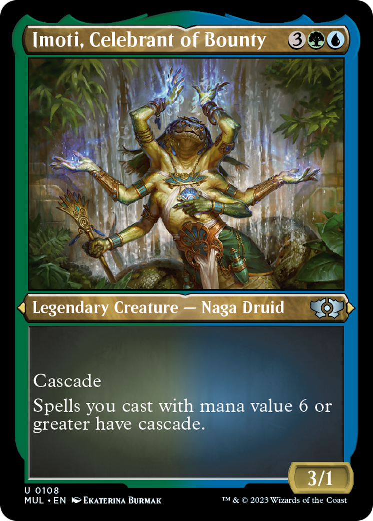 Imoti, Celebrant of Bounty (Foil Etched) [Multiverse Legends] | Dragon's Lair Comics and Fantasy Houston TX