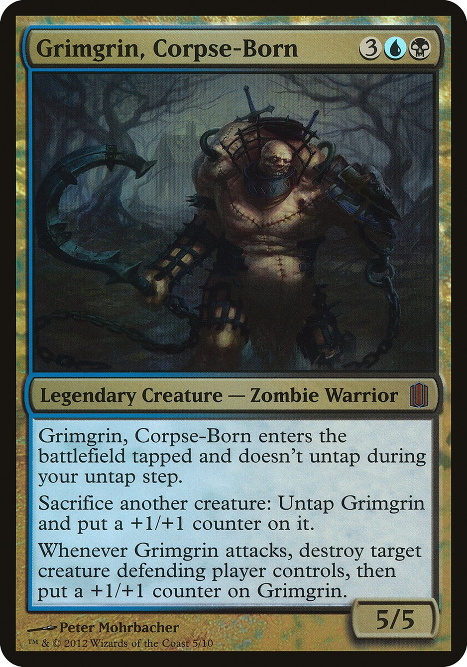 Grimgrin, Corpse-Born (Oversized) [Commander's Arsenal Oversized] | Dragon's Lair Comics and Fantasy Houston TX