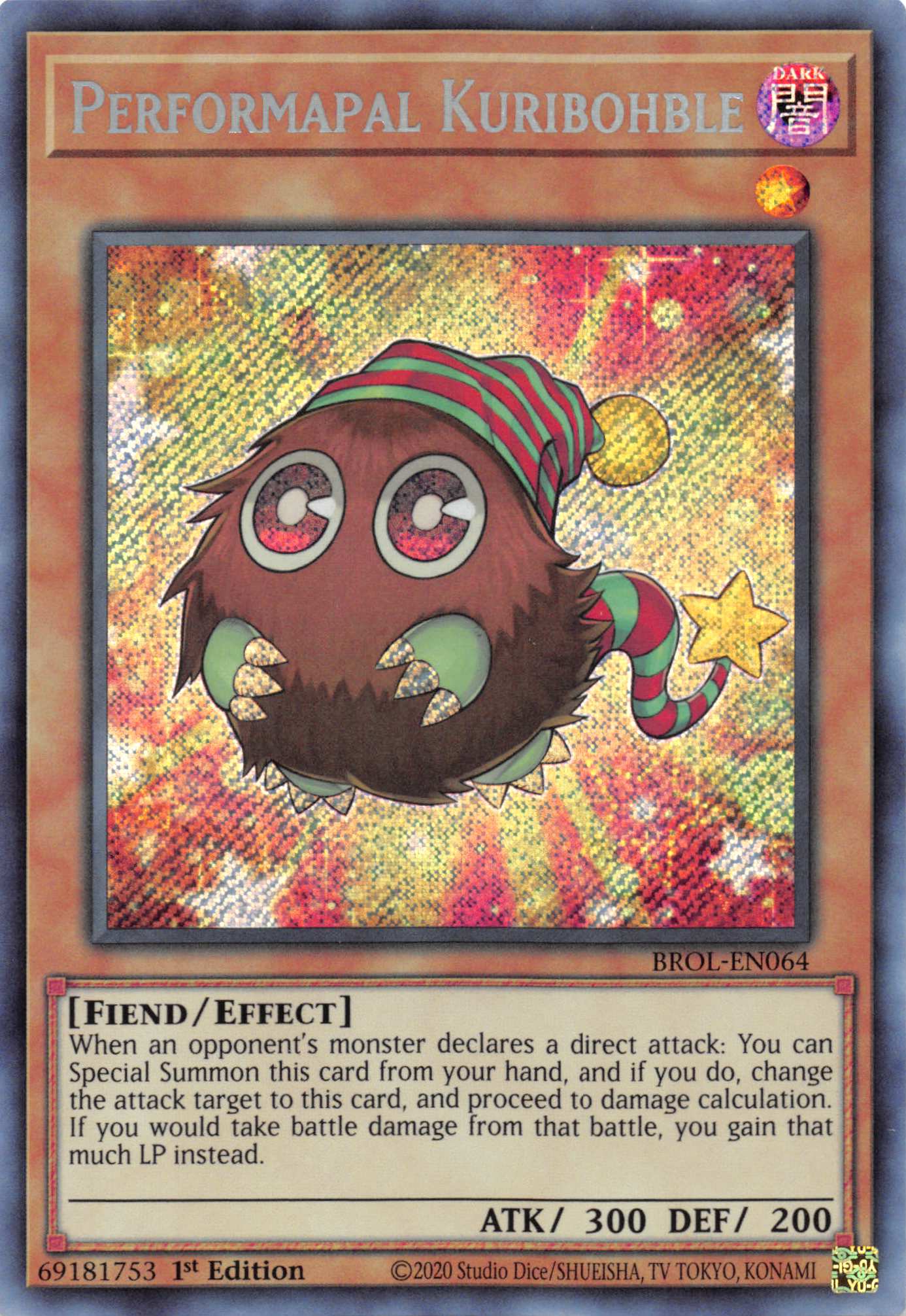 Performapal Kuribohble [BROL-EN064] Secret Rare | Dragon's Lair Comics and Fantasy Houston TX