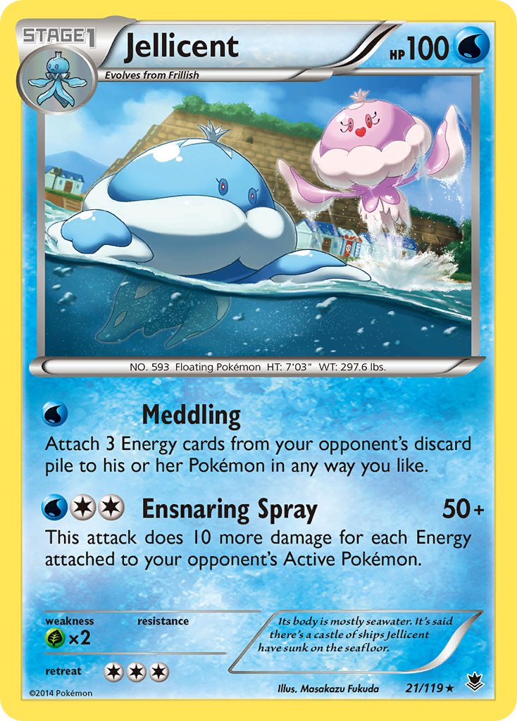 Jellicent (21/119) [XY: Phantom Forces] | Dragon's Lair Comics and Fantasy Houston TX