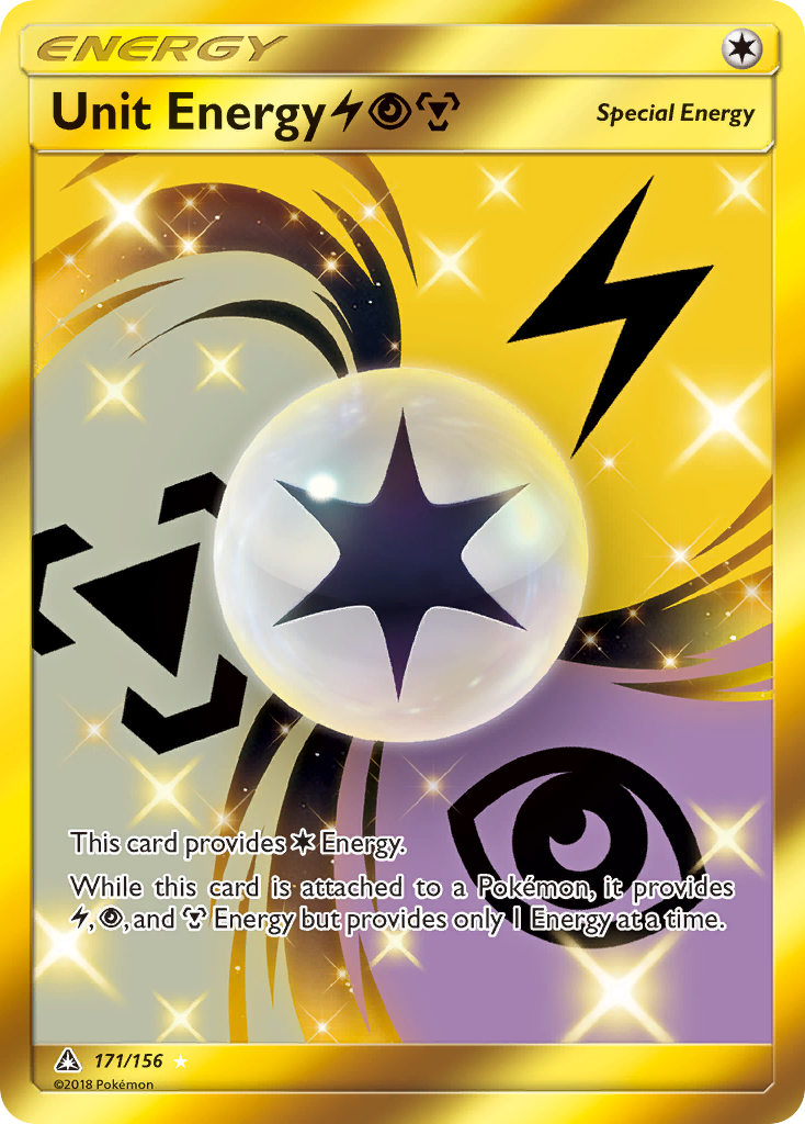 Unit Energy (171/156) (Lightning, Psychic, Metal) [Sun & Moon: Ultra Prism] | Dragon's Lair Comics and Fantasy Houston TX