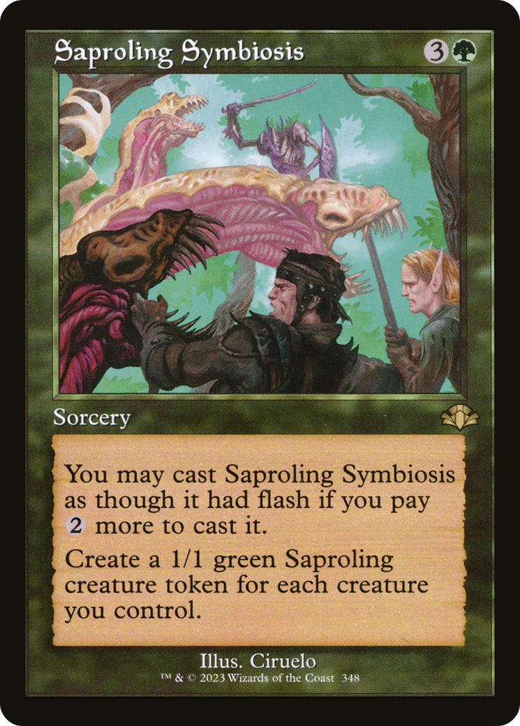 Saproling Symbiosis (Retro) [Dominaria Remastered] | Dragon's Lair Comics and Fantasy Houston TX