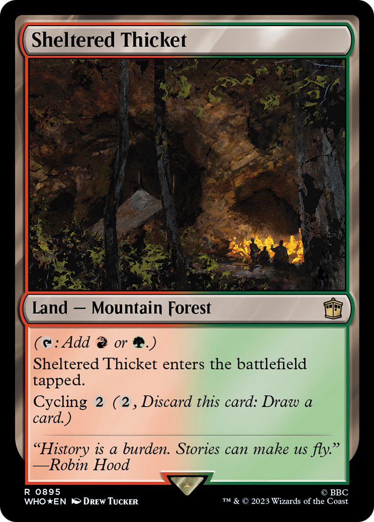Sheltered Thicket (Surge Foil) [Doctor Who] | Dragon's Lair Comics and Fantasy Houston TX