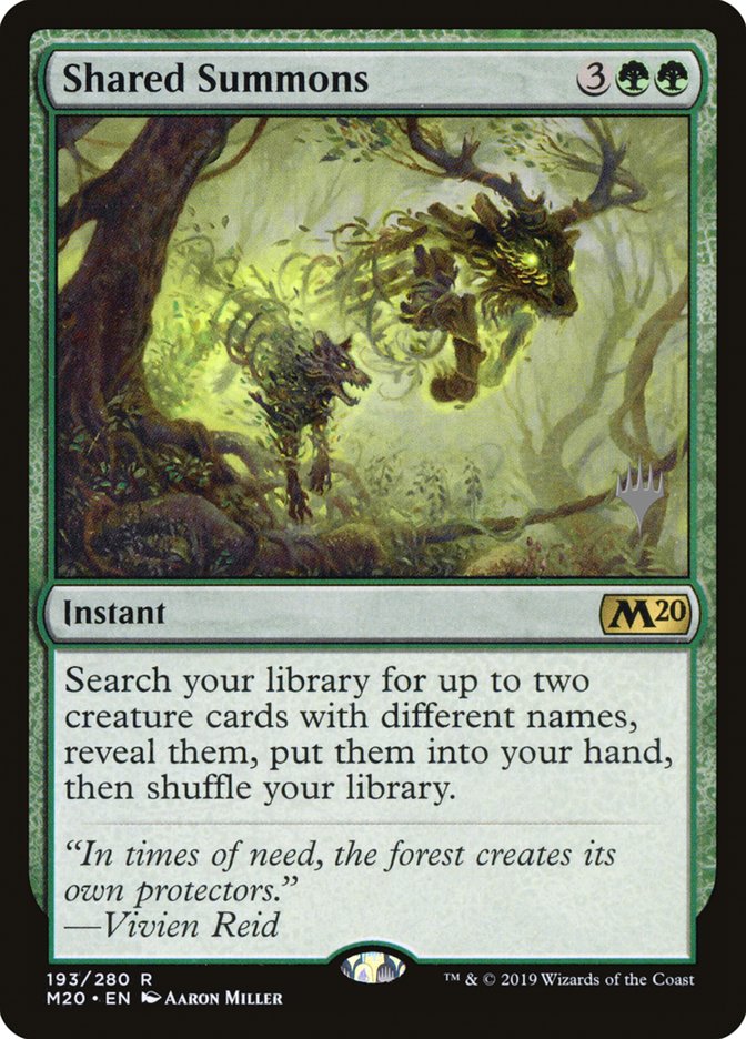 Shared Summons (Promo Pack) [Core Set 2020 Promos] | Dragon's Lair Comics and Fantasy Houston TX