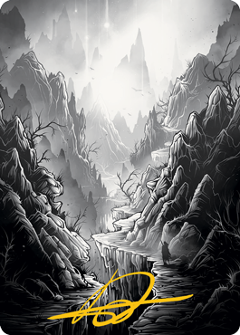 Mountain Art Card (Gold-Stamped Signature) [Innistrad: Midnight Hunt Art Series] | Dragon's Lair Comics and Fantasy Houston TX
