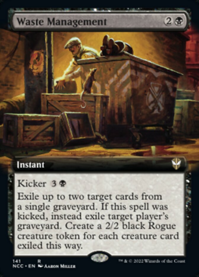 Waste Management (Extended Art) [Streets of New Capenna Commander] | Dragon's Lair Comics and Fantasy Houston TX