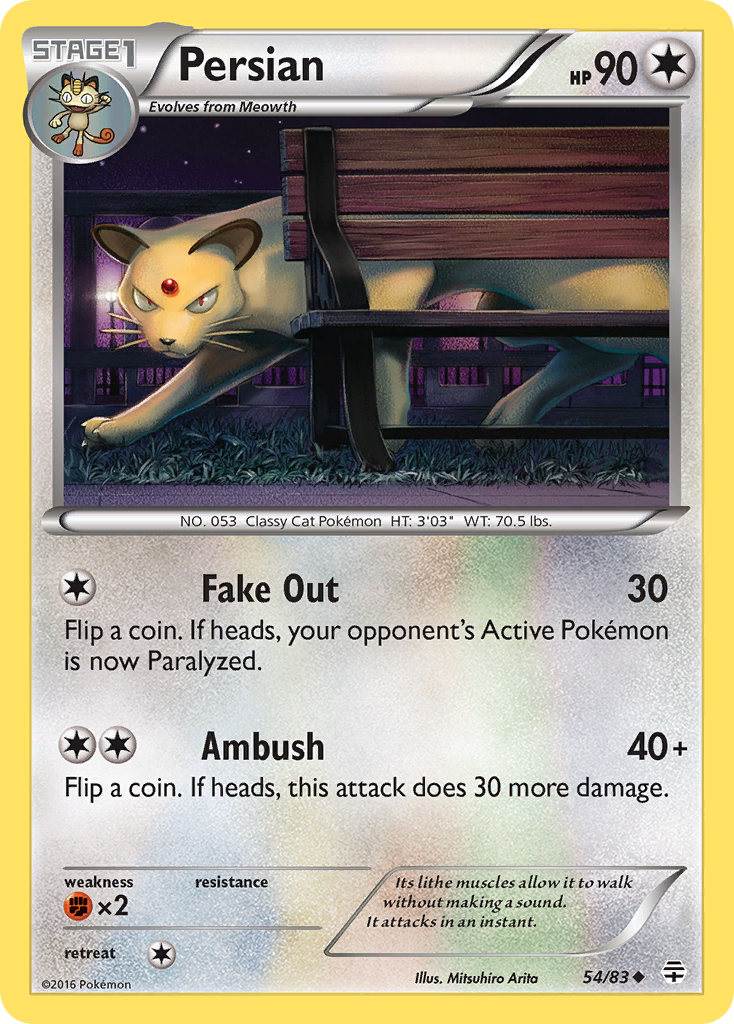 Persian (54/83) [XY: Generations] | Dragon's Lair Comics and Fantasy Houston TX