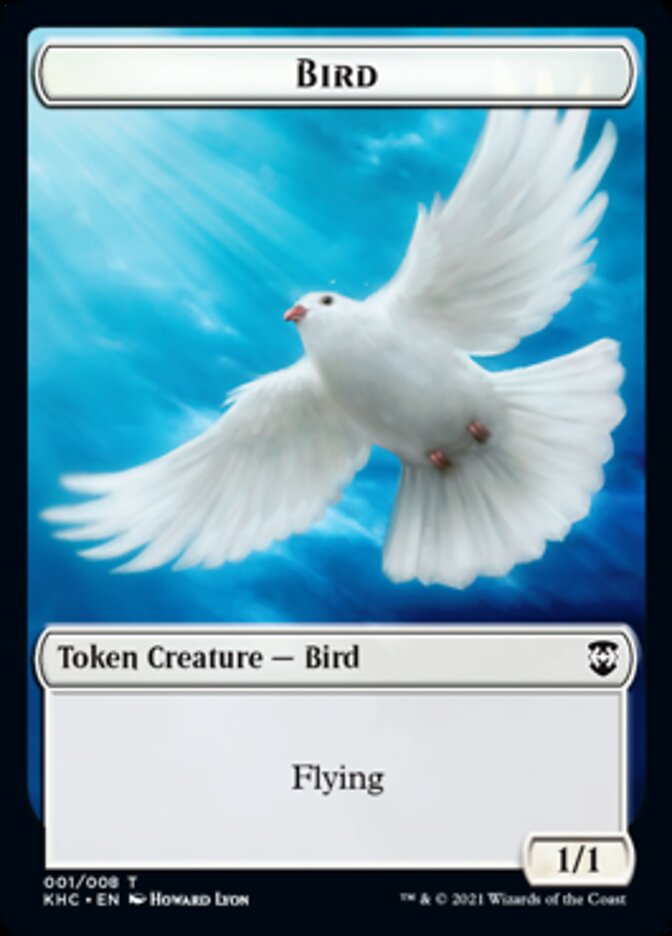 Bird Token [Kaldheim Commander Tokens] | Dragon's Lair Comics and Fantasy Houston TX